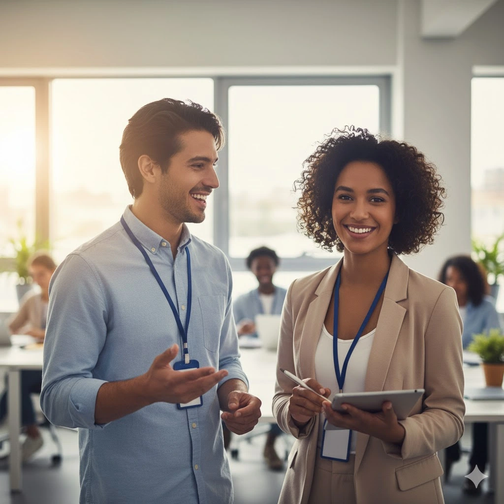 Çalışan mutlu insanlar